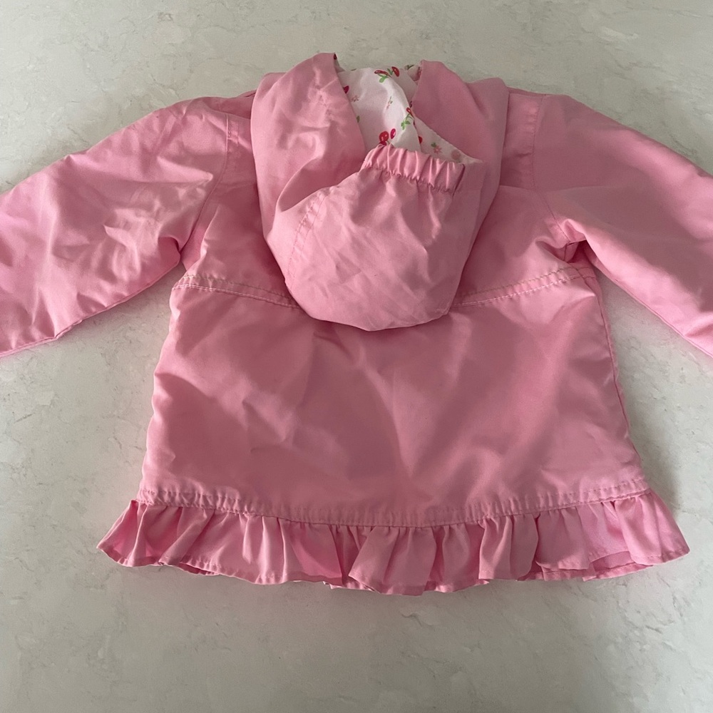 Pink Ruffled Girls' Jacket - Picture 2 of 2